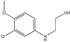 2-[(3-chloro-4-methoxyphenyl)amino]ethan-1-ol Struktur