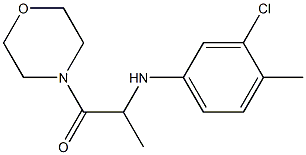 2-[(3-chloro-4-methylphenyl)amino]-1-(morpholin-4-yl)propan-1-one Struktur