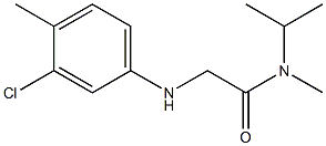 2-[(3-chloro-4-methylphenyl)amino]-N-methyl-N-(propan-2-yl)acetamide Struktur