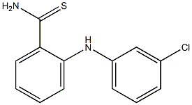 2-[(3-chlorophenyl)amino]benzene-1-carbothioamide Struktur