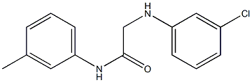 2-[(3-chlorophenyl)amino]-N-(3-methylphenyl)acetamide Struktur