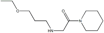 2-[(3-ethoxypropyl)amino]-1-(piperidin-1-yl)ethan-1-one Struktur