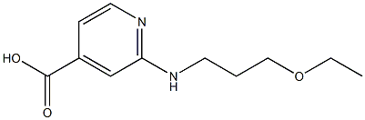 2-[(3-ethoxypropyl)amino]pyridine-4-carboxylic acid Struktur