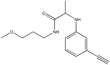 2-[(3-ethynylphenyl)amino]-N-(3-methoxypropyl)propanamide Struktur