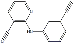 2-[(3-ethynylphenyl)amino]nicotinonitrile Struktur