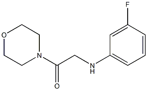 2-[(3-fluorophenyl)amino]-1-(morpholin-4-yl)ethan-1-one Struktur