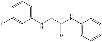 2-[(3-fluorophenyl)amino]-N-phenylacetamide Struktur