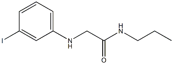 2-[(3-iodophenyl)amino]-N-propylacetamide Struktur