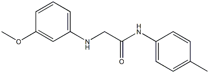 2-[(3-methoxyphenyl)amino]-N-(4-methylphenyl)acetamide Struktur