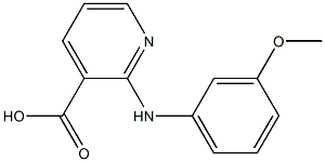 2-[(3-methoxyphenyl)amino]pyridine-3-carboxylic acid Struktur