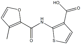 2-[(3-methyl-2-furoyl)amino]thiophene-3-carboxylic acid Struktur