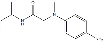 2-[(4-aminophenyl)(methyl)amino]-N-(butan-2-yl)acetamide Struktur