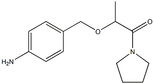 2-[(4-aminophenyl)methoxy]-1-(pyrrolidin-1-yl)propan-1-one Struktur