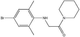 2-[(4-bromo-2,6-dimethylphenyl)amino]-1-(piperidin-1-yl)ethan-1-one Struktur