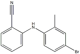 2-[(4-bromo-2-methylphenyl)amino]benzonitrile Struktur