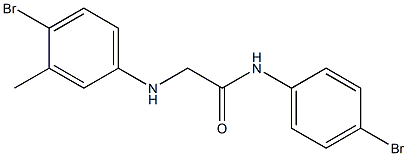 2-[(4-bromo-3-methylphenyl)amino]-N-(4-bromophenyl)acetamide Struktur