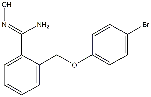 2-[(4-bromophenoxy)methyl]-N'-hydroxybenzenecarboximidamide Struktur