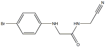 2-[(4-bromophenyl)amino]-N-(cyanomethyl)acetamide Struktur