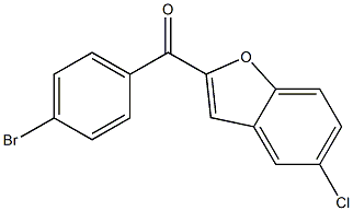 2-[(4-bromophenyl)carbonyl]-5-chloro-1-benzofuran Struktur