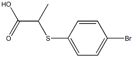 2-[(4-bromophenyl)thio]propanoic acid Struktur