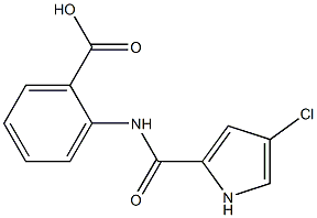 2-[(4-chloro-1H-pyrrole-2-)(methyl)amido]benzoic acid Struktur