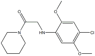 2-[(4-chloro-2,5-dimethoxyphenyl)amino]-1-(piperidin-1-yl)ethan-1-one Struktur