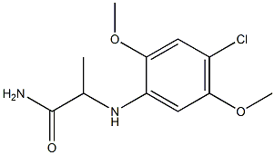 2-[(4-chloro-2,5-dimethoxyphenyl)amino]propanamide Struktur