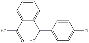 2-[(4-chlorophenyl)(hydroxy)methyl]benzoic acid Struktur