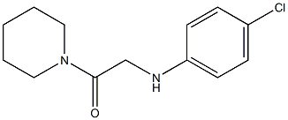 2-[(4-chlorophenyl)amino]-1-(piperidin-1-yl)ethan-1-one Struktur