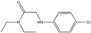 2-[(4-chlorophenyl)amino]-N,N-diethylacetamide Struktur