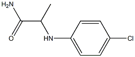 2-[(4-chlorophenyl)amino]propanamide Struktur