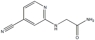 2-[(4-cyanopyridin-2-yl)amino]acetamide Struktur