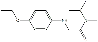 2-[(4-ethoxyphenyl)amino]-N-methyl-N-(propan-2-yl)acetamide Struktur