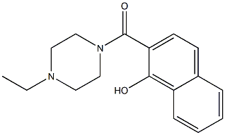 2-[(4-ethylpiperazin-1-yl)carbonyl]naphthalen-1-ol Struktur