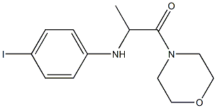 2-[(4-iodophenyl)amino]-1-(morpholin-4-yl)propan-1-one Struktur