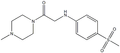 2-[(4-methanesulfonylphenyl)amino]-1-(4-methylpiperazin-1-yl)ethan-1-one Struktur