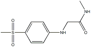 2-[(4-methanesulfonylphenyl)amino]-N-methylacetamide Struktur