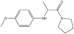 2-[(4-methoxyphenyl)amino]-1-(pyrrolidin-1-yl)propan-1-one Struktur