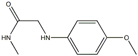 2-[(4-methoxyphenyl)amino]-N-methylacetamide Struktur