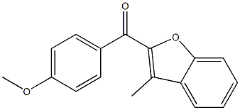 2-[(4-methoxyphenyl)carbonyl]-3-methyl-1-benzofuran Struktur