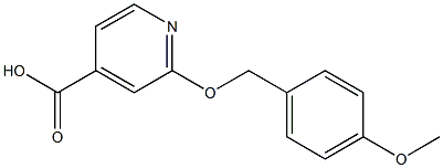 2-[(4-methoxyphenyl)methoxy]pyridine-4-carboxylic acid Struktur