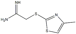 2-[(4-methyl-1,3-thiazol-2-yl)sulfanyl]ethanimidamide Struktur