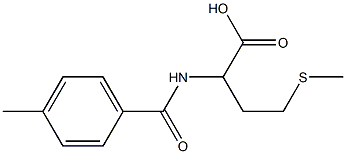 2-[(4-methylbenzoyl)amino]-4-(methylthio)butanoic acid Struktur