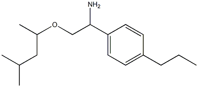 2-[(4-methylpentan-2-yl)oxy]-1-(4-propylphenyl)ethan-1-amine Struktur