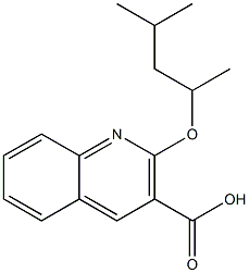 2-[(4-methylpentan-2-yl)oxy]quinoline-3-carboxylic acid Struktur