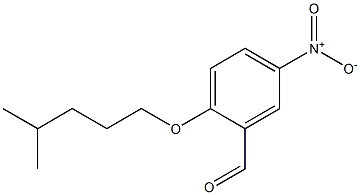 2-[(4-methylpentyl)oxy]-5-nitrobenzaldehyde Struktur