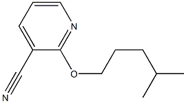 2-[(4-methylpentyl)oxy]pyridine-3-carbonitrile Struktur