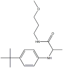 2-[(4-tert-butylphenyl)amino]-N-(3-methoxypropyl)propanamide Struktur