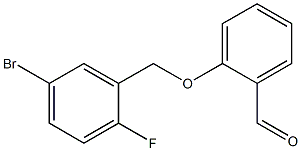 2-[(5-bromo-2-fluorophenyl)methoxy]benzaldehyde Struktur