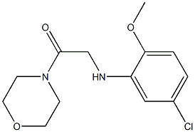 2-[(5-chloro-2-methoxyphenyl)amino]-1-(morpholin-4-yl)ethan-1-one Struktur